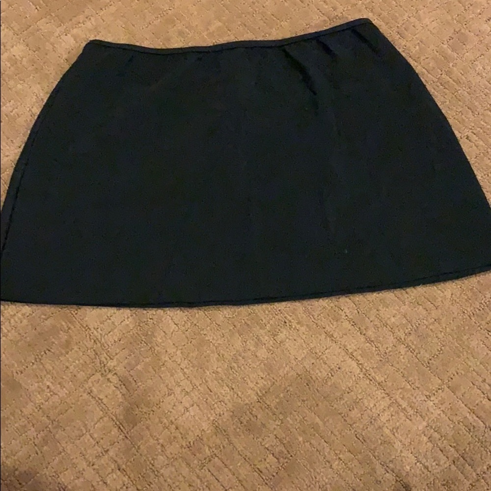 Black swim skirt